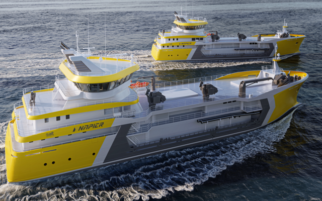 Utruster Napiers to nye bløggebåter